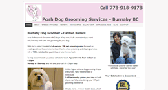 Desktop Screenshot of poshdoggrooming.com